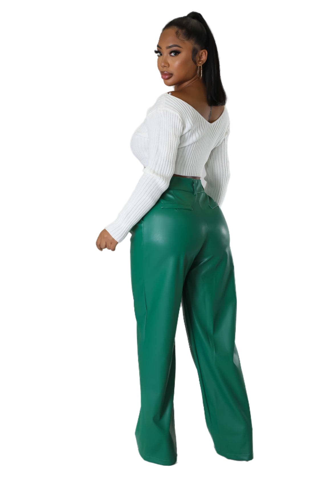 By Claude - Wholesale Pants - Women's - WOMEN FASHION PU LEATHER PANTS