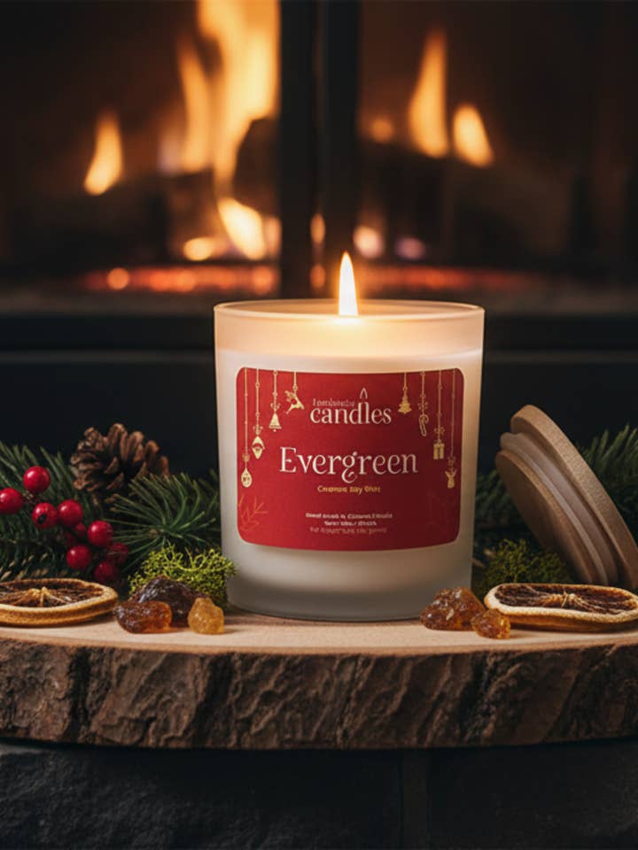 Evergreen (8 oz) for wholesale by Luminosity Candles