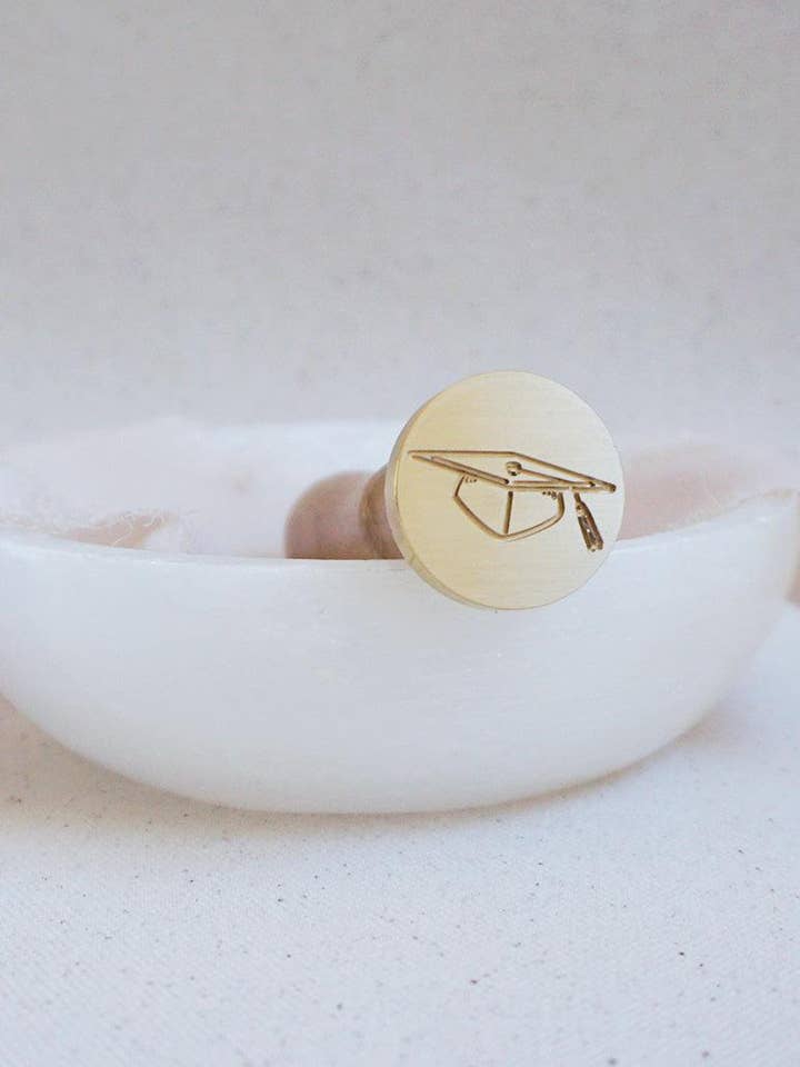 Graduation Hat wax stamp for wholesale by Made of Honour Co.