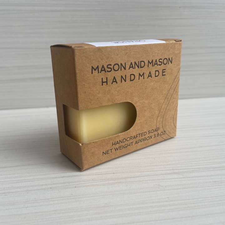 Orange Essential Oil Handmade Soap for wholesale by Mason and Mason Handmade