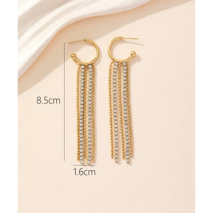 Blossom bijoux - Vente Boucles d'oreilles pendantes - Boucles d'oreilles Clou Acier 24BOA023