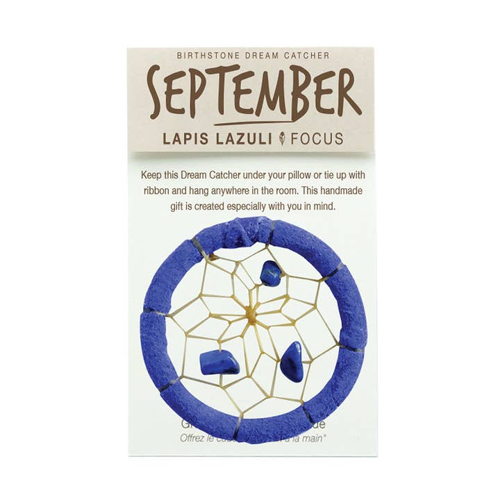 Atrapasueños Birthstone de 1.5 pulgadas para septiembre para venta al por mayor de Monague Indigenous Crafts & Gifts