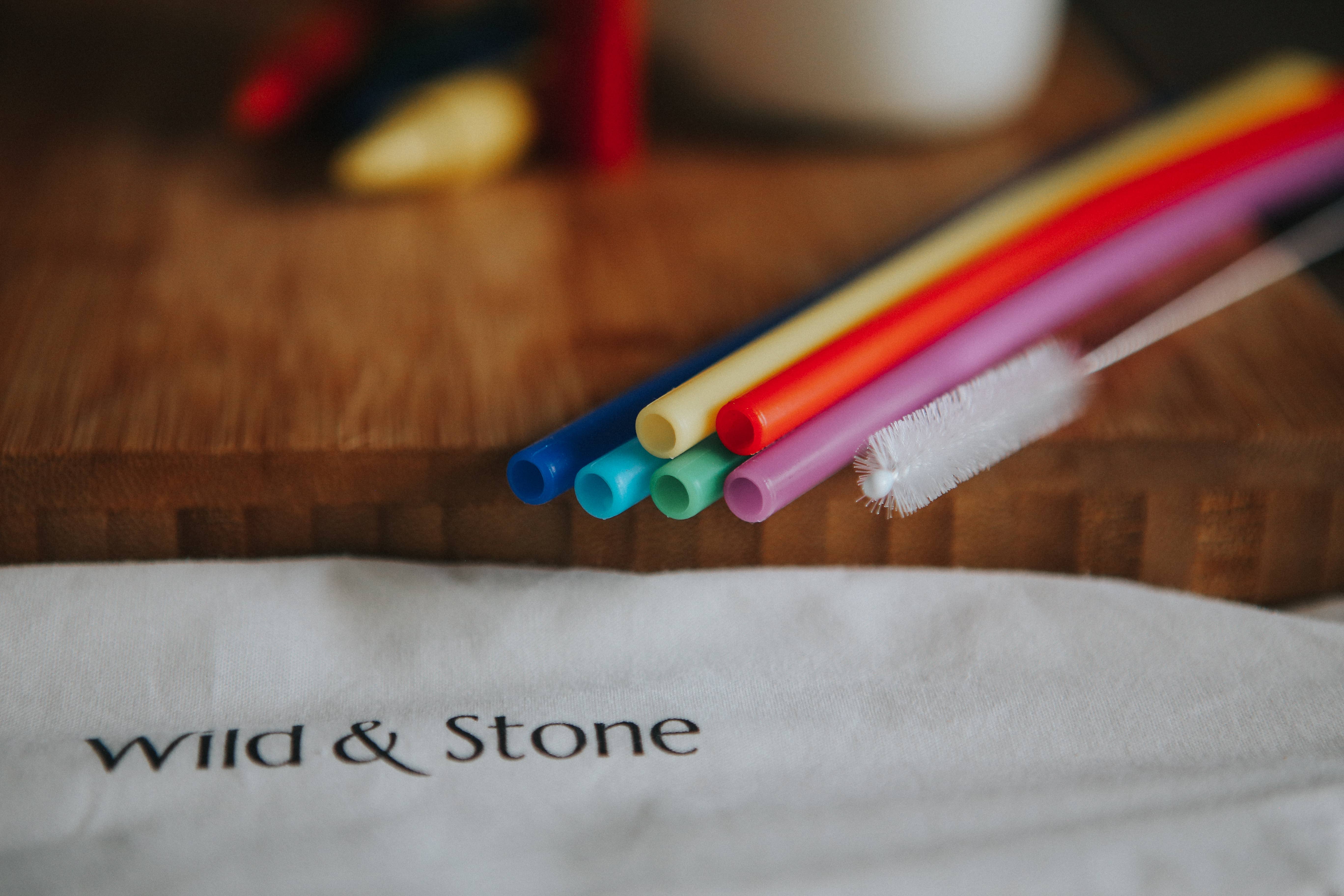 Wild and Stone - Venta al por mayor Pajitas para beber - Pajillas de silicona reutilizables, sin BPA y aptas para veganos4