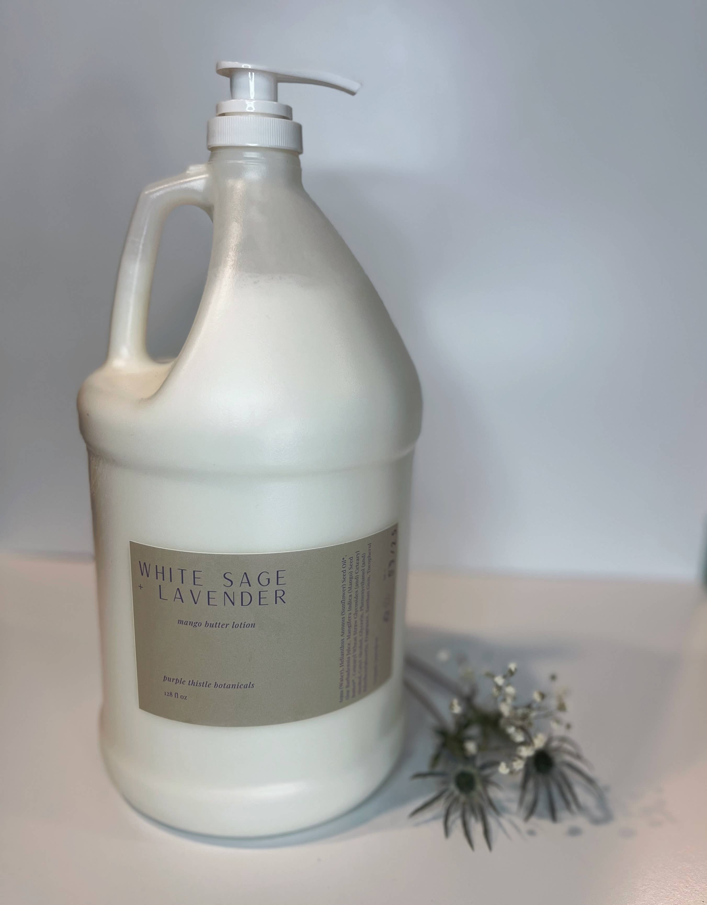 Purple Thistle Botanicals - Vente Crème/lotion pour le corps - Lotion au beurre de mangue - Taille en vrac de 1 gallon0