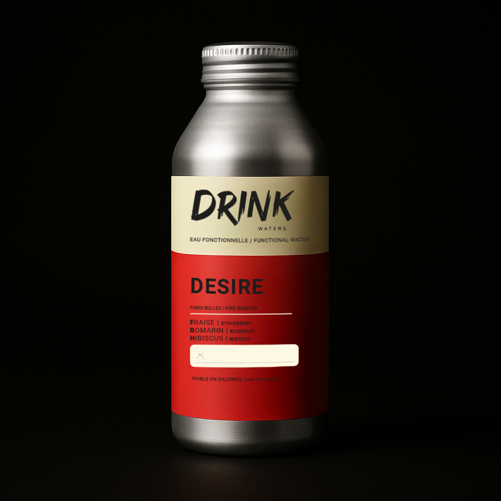 Drink Waters - Venta al por mayor Agua con gas - Pack de 12 botellas de bebida Desire - 470 ml0