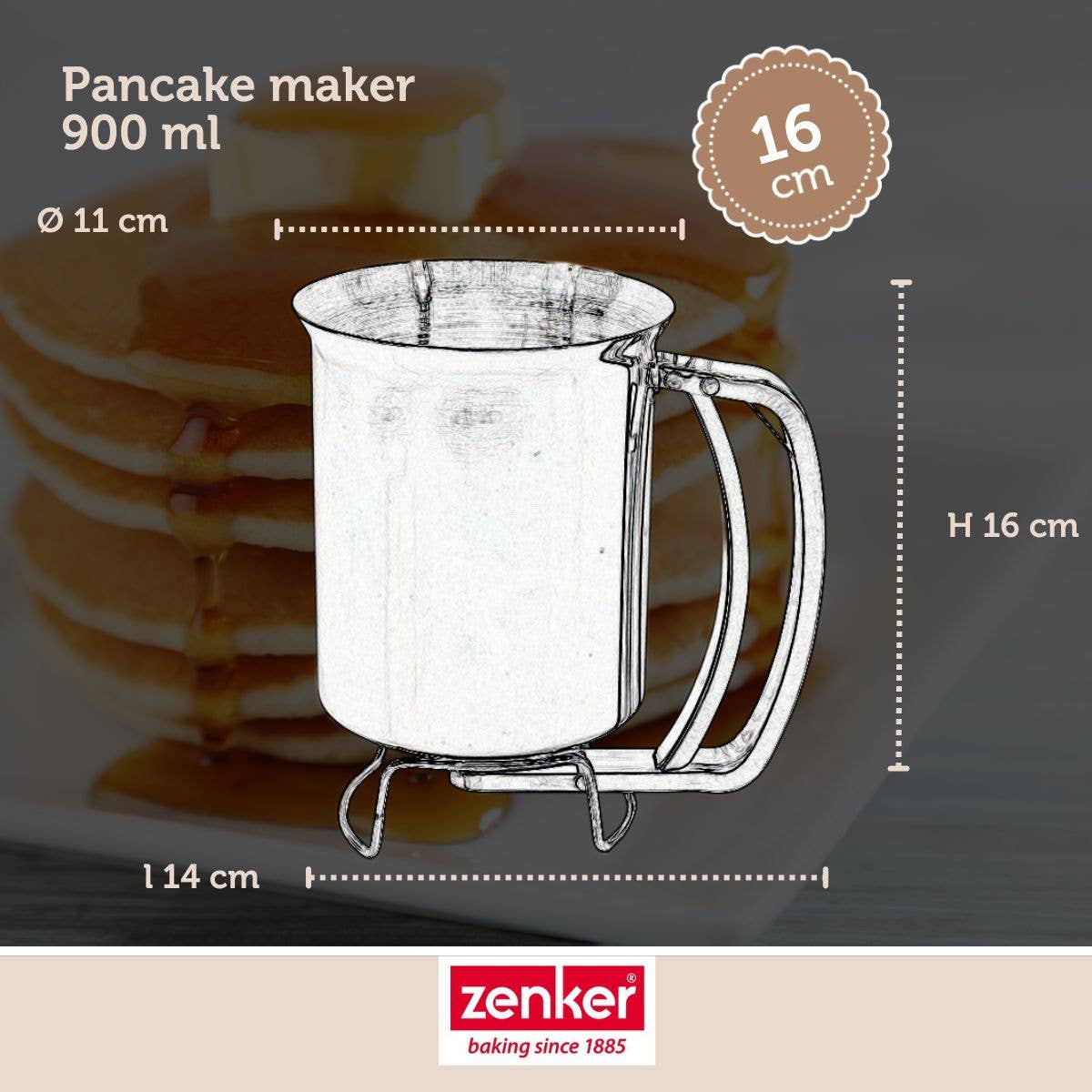 Zenker - Wholesale Kitchen Tool/Gadget - Zenker stainless steel cake batter2