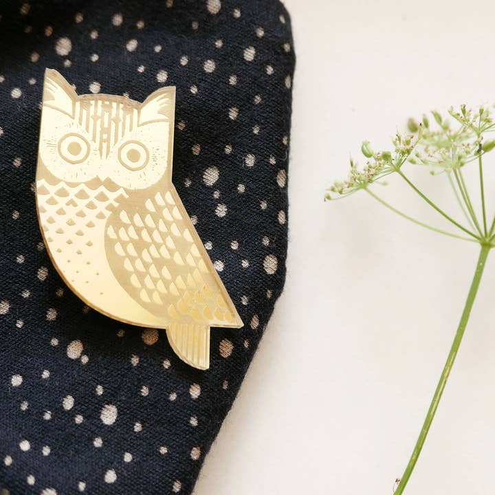 Spilla a forma di gufo for wholesale by BiCA-Good Morning Design