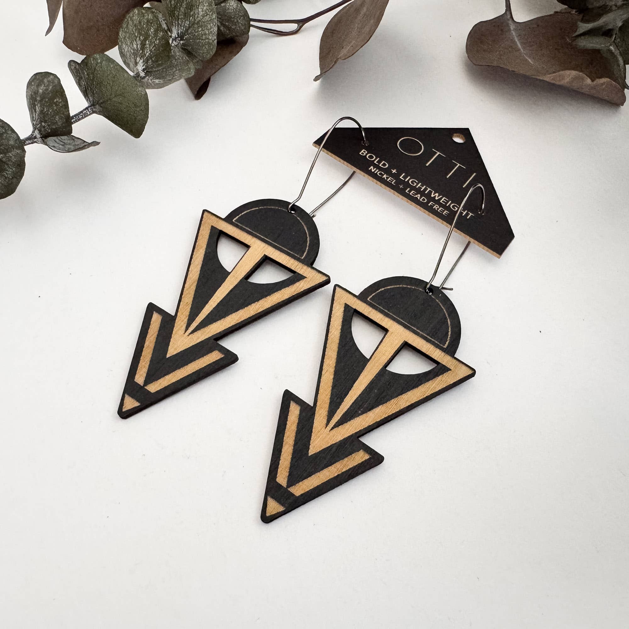 OTTI - Wholesale Dangle Earrings - Lightweight Architectural Earrings: COVEN (3 color options)