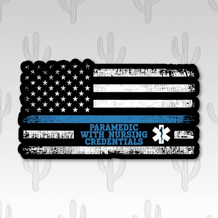 Paramedic Sticker, First Responder Sticker, Healthcare for wholesale by Saguaro Sunset Studio