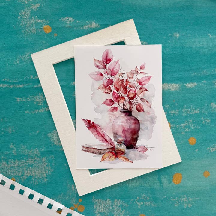 Herbst-Schreibpostkarte – Gemütliche Herbst-Briefpapier für Brieffreunde und Schriftsteller für den Großhandel von Art Bujo Boutique