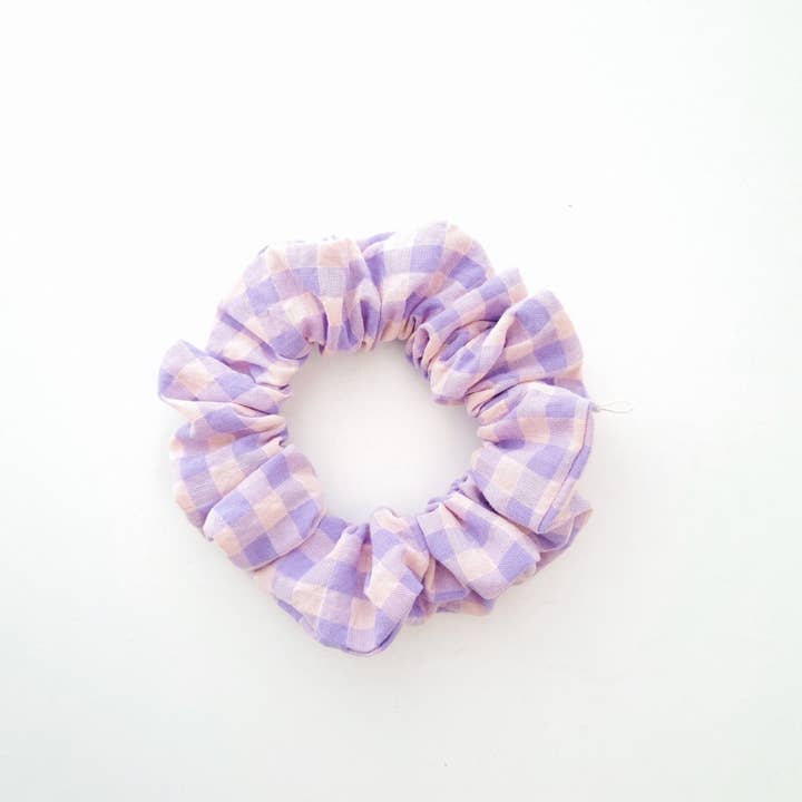 Kiki & Co. - Wholesale Scrunchie - Women’s - Scrunchie - Lilac Gingham1