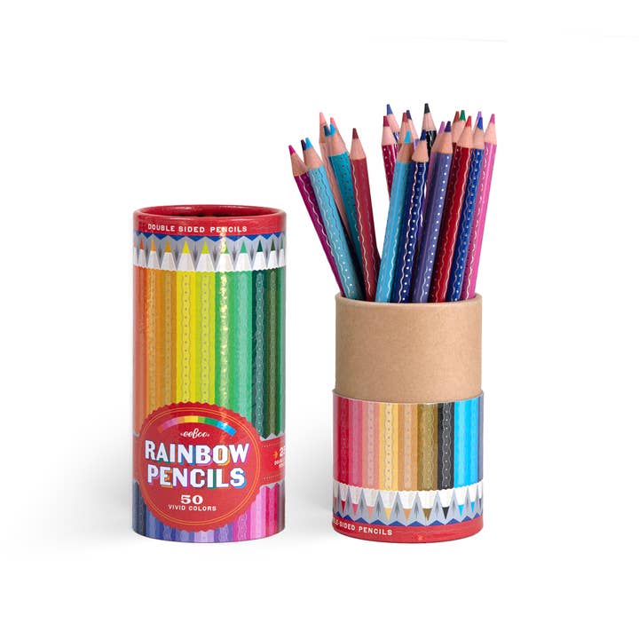 Rainbow 25 Double-Sided Colored Pencils for wholesale by eeBoo