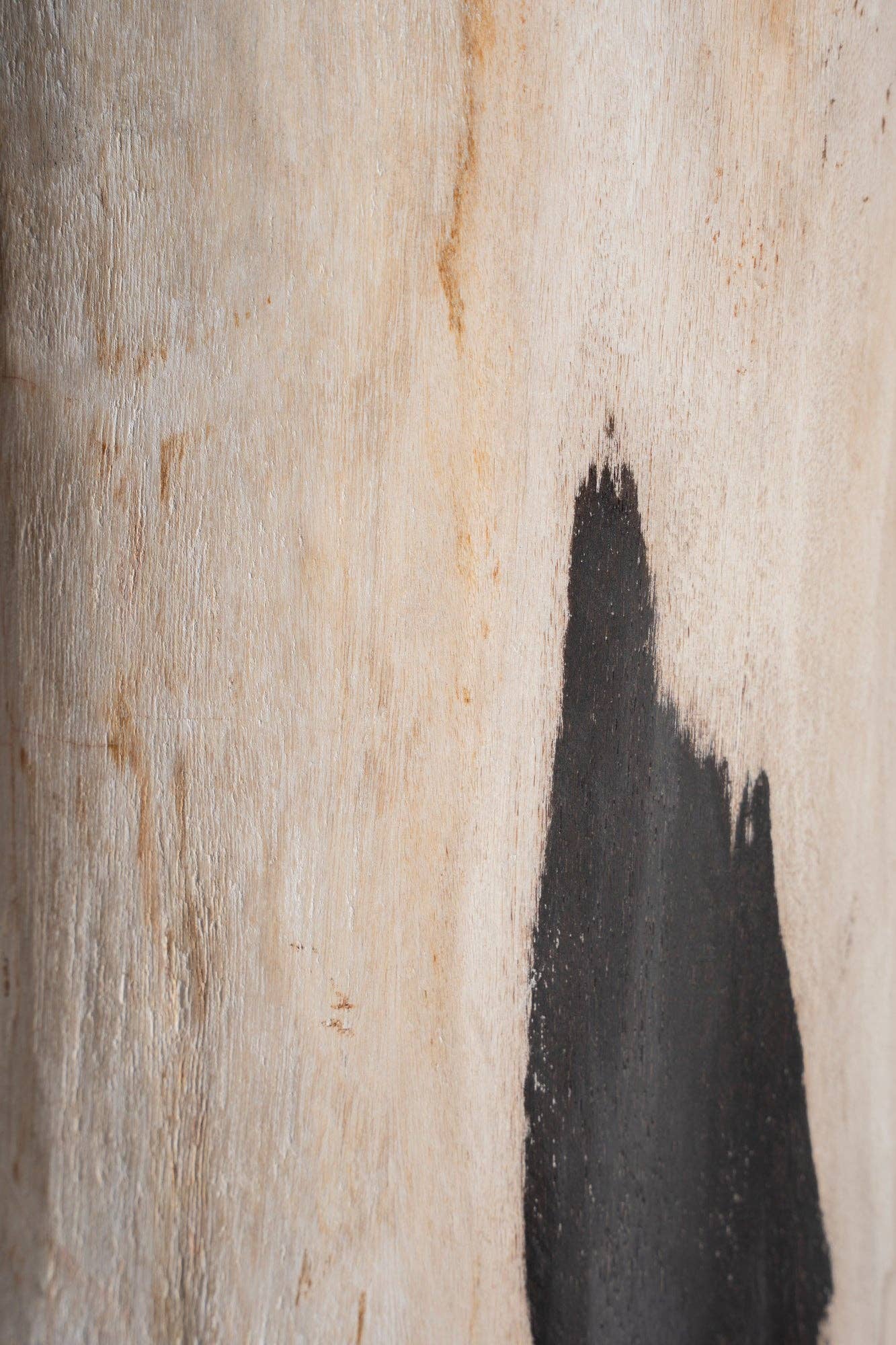 Office Objets - Wholesale Side Table - White petrified wood side table with black spots H:27.5 D:1880