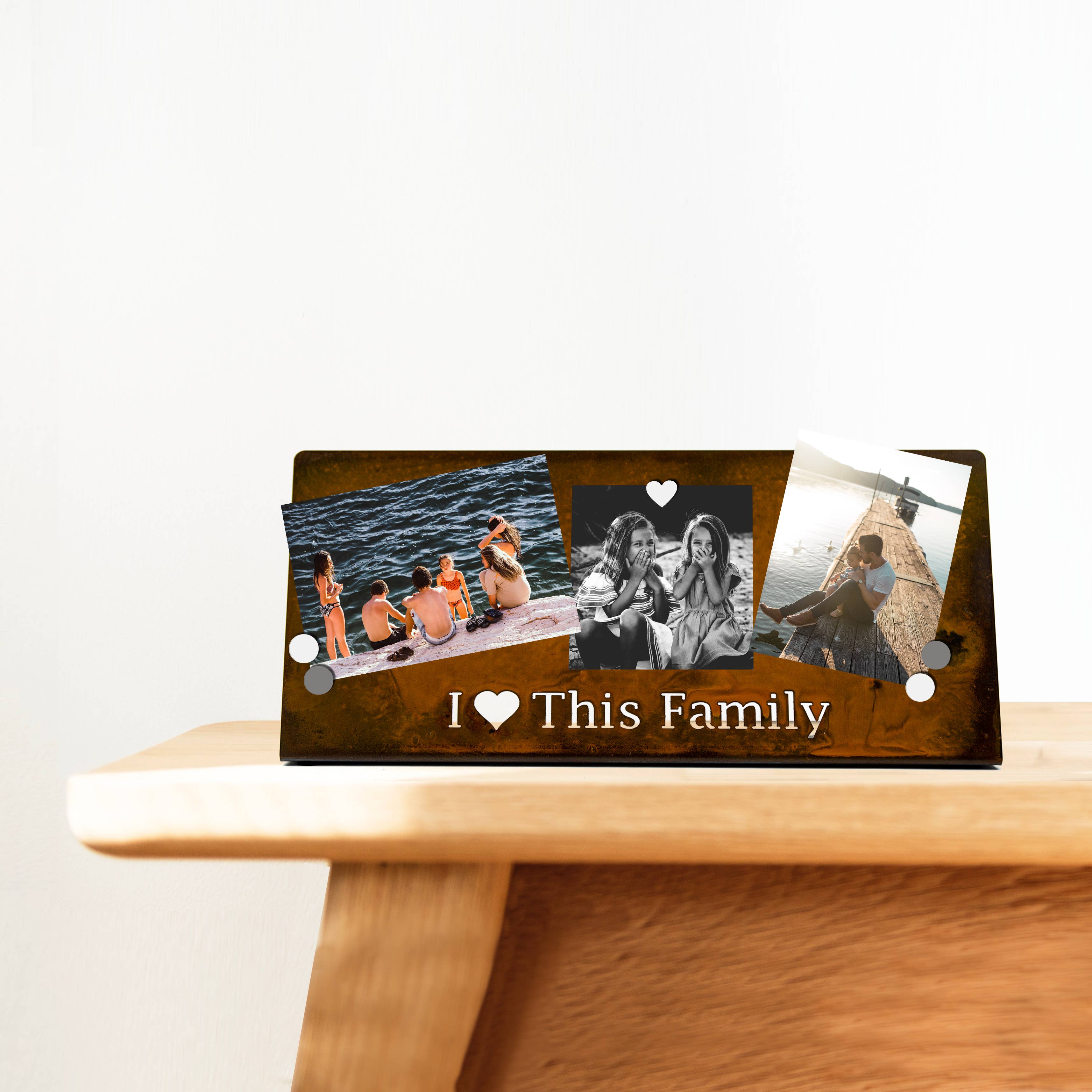 Prairie Dance - Wholesale Picture Frame - I Love This Family Magnetic Frame, Rustic Picture Board2