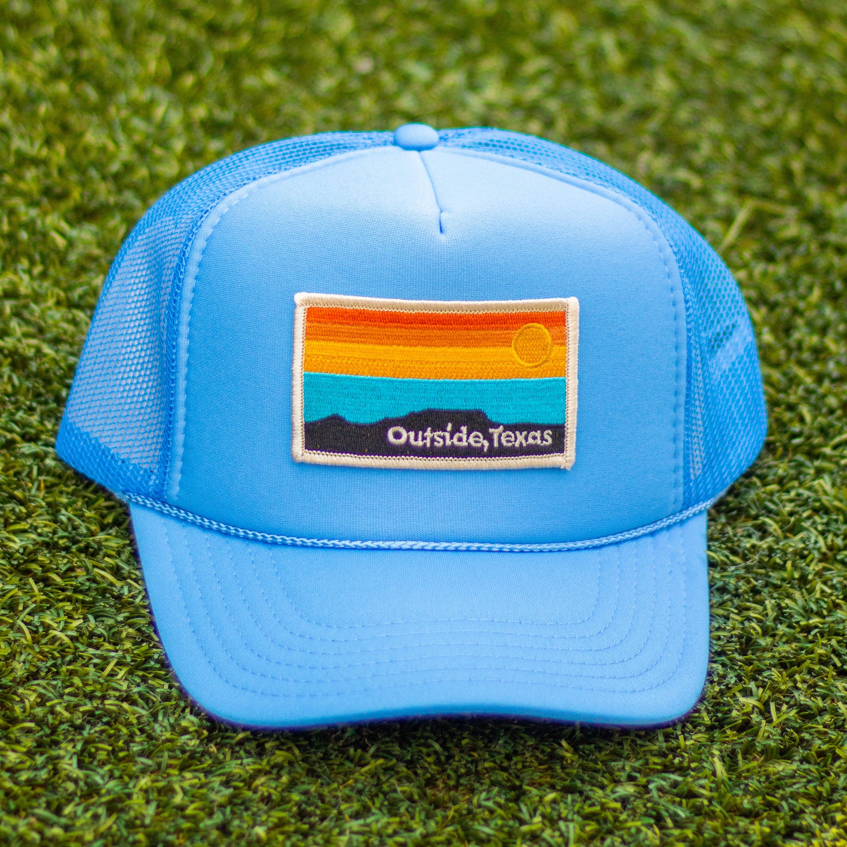 Outside, Texas - Wholesale Trucker Hat - Unisex - OTX Foam Trucker: Horizon Patch13
