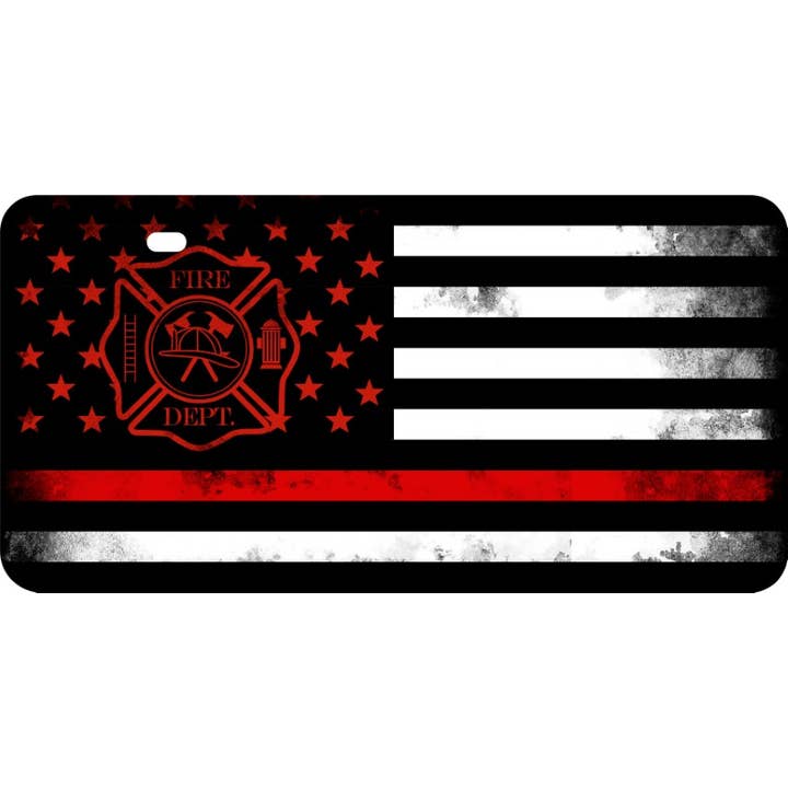 Gift & Garden by Carson - Wholesale Sign - Thin Red Line Vanity Plate