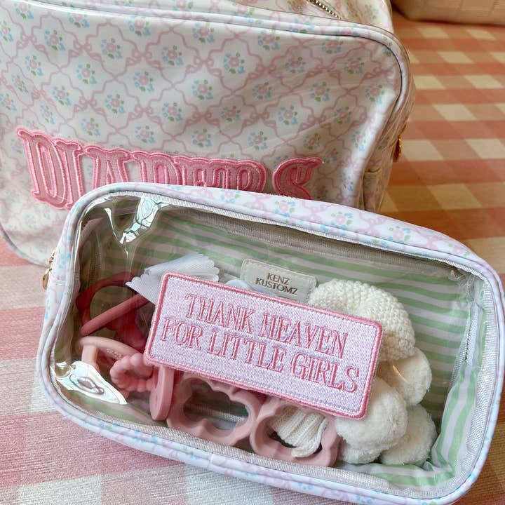 KENZKUSTOMZ - Wholesale Makeup/Cosmetic Bag - Thank Heaven - Medium Clear Bag