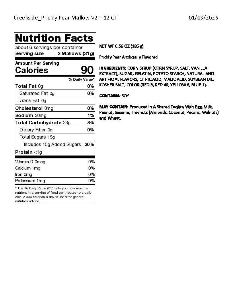 Creekside Mallow Co. - Wholesale Marshmallow - Prickly Pear Marshmallows(Large Bags)(12 Count)3