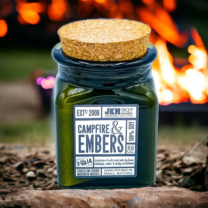 #14 Campfire & Embers - Ampersand Collection for wholesale by JKM Soy Candles
