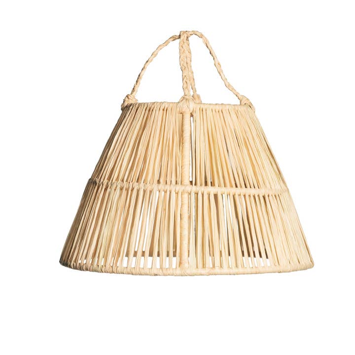 Geflochtener Raphia-Hängeleuchte TERA 20cm für den Großhandel von COSYDAR-DECO