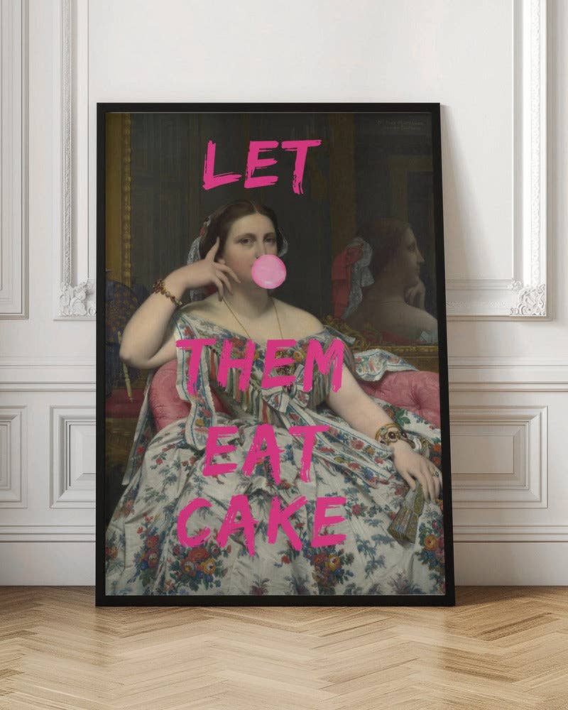 GTA ART - Wholesale Art Print - Wall art Let Them Eat Cake, Bubble Gum Vintage Portrait3