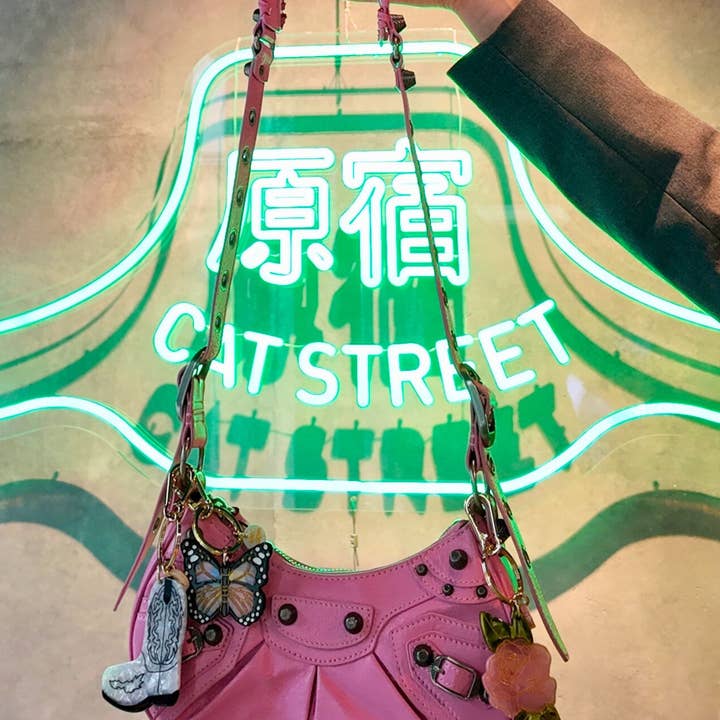 Solar Eclipse - Wholesale Keychain - Women's - Hand-painted Rose Bag Charm + Keychain | Eco-Friendly 9