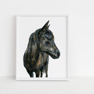Vivy Horse Art Print for wholesale by Jennie Kilcup Watercolors