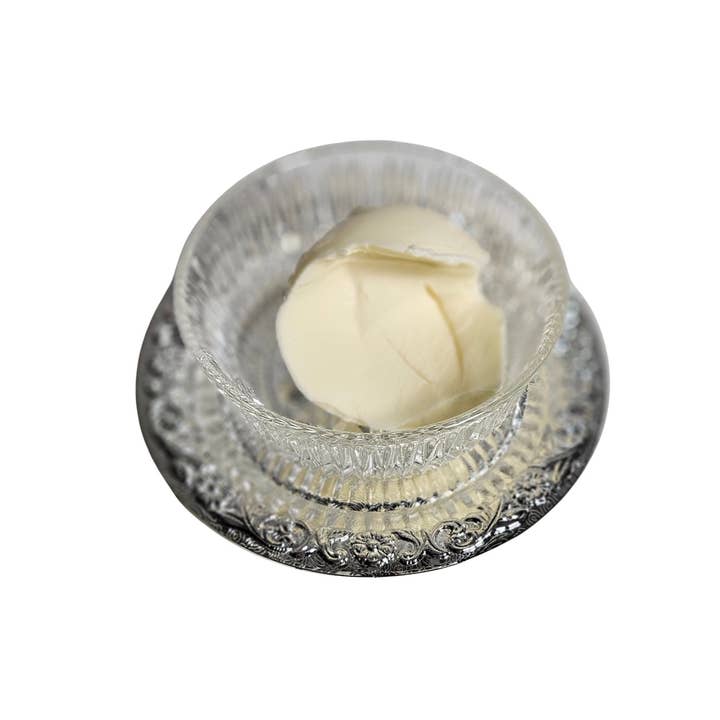 Corbell Silver - Wholesale Butter Dish - Queen Anne Jam/Butter Dish with Silver Plated Base & Lid with Glass Dish.(Non-Tarnish)SKU #: 0/471.4