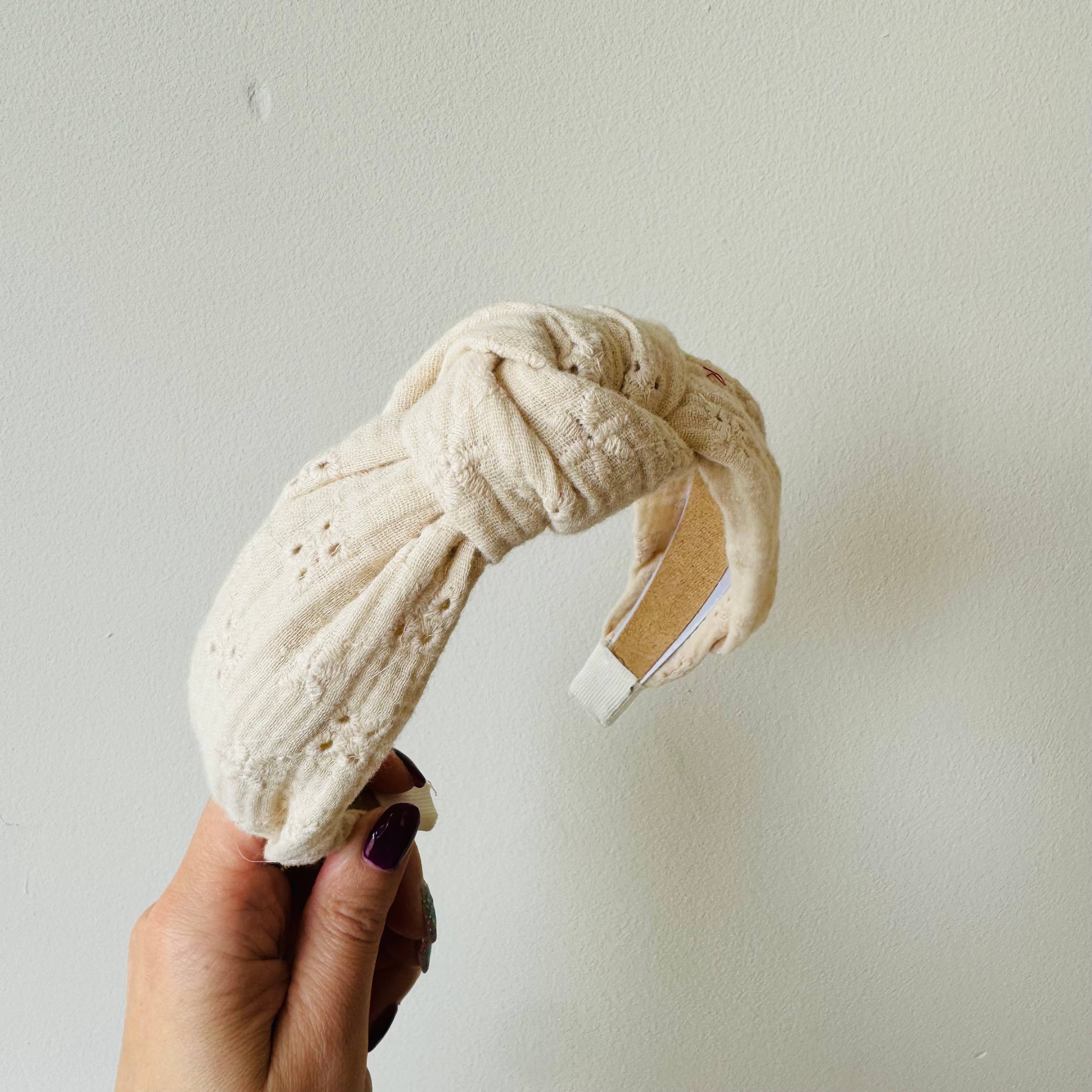 Bibi Kidz - Vendita all'ingrosso Fascia per capelli - Bambini - Fascia per capelli ricamata con nodo, varianti multiple0