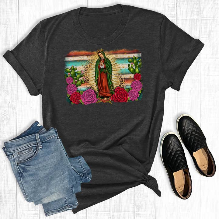Camiseta unissex Western Serape Our Lady por atacado de The Way Down South