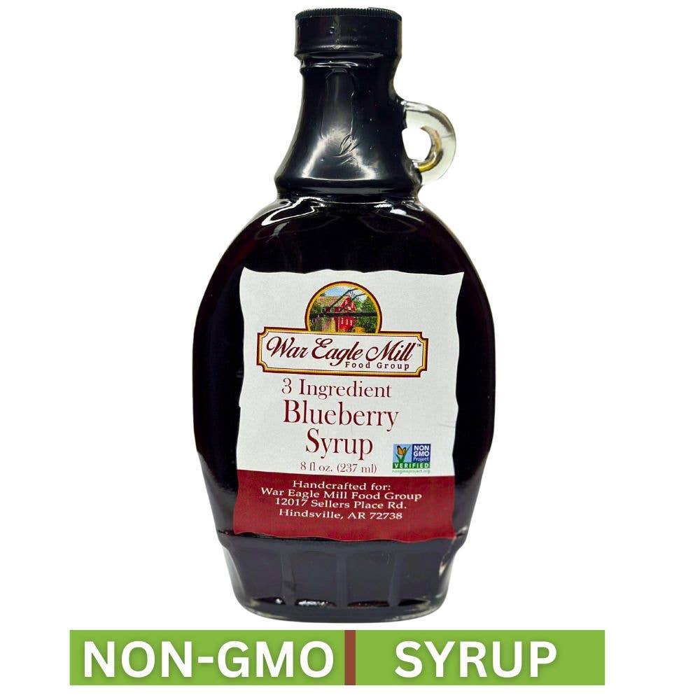 War Eagle Mill Food Group - Wholesale Flavored Syrup - Blueberry Syrup, Non-GMO – 8 fl oz Bottle0