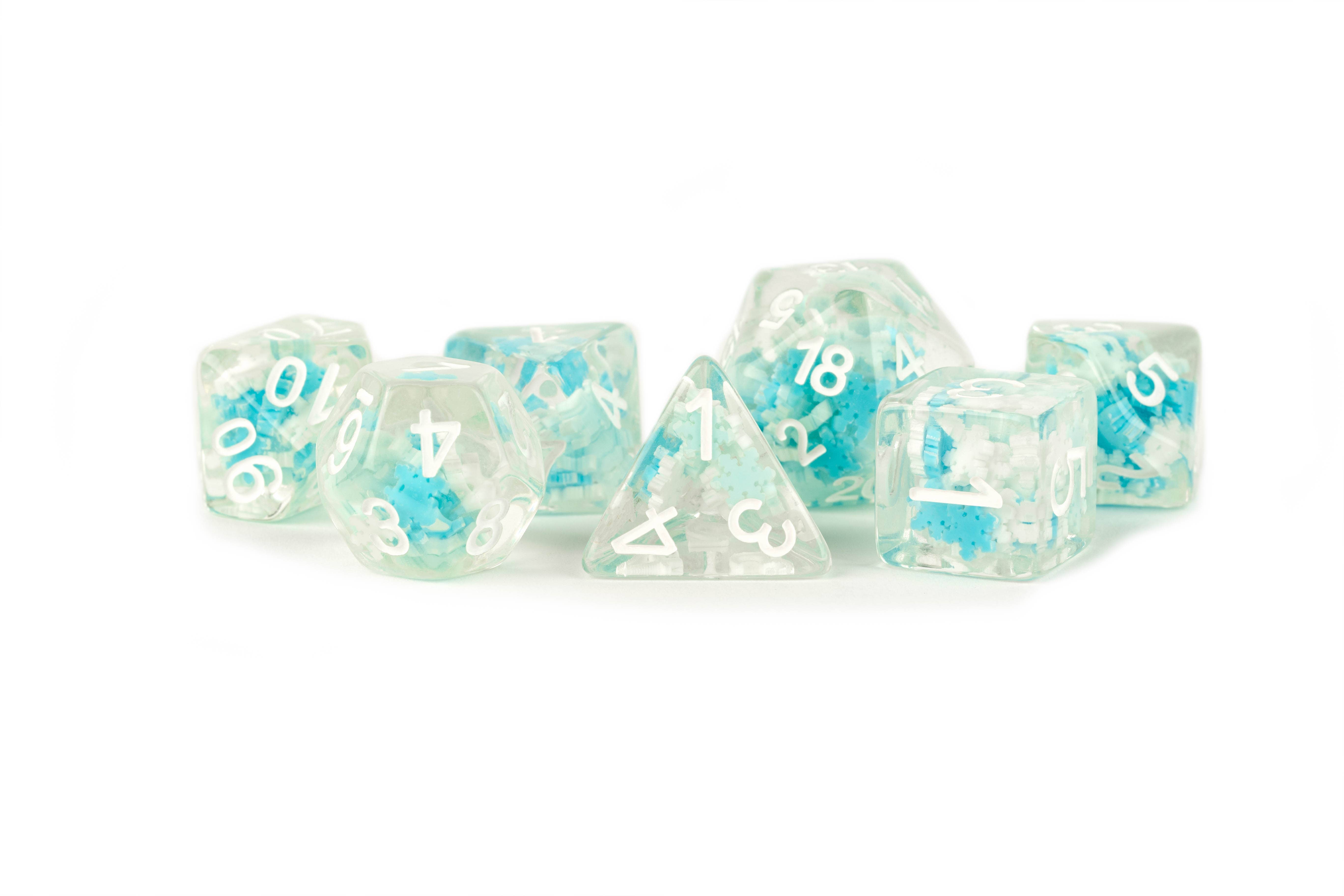 FanRoll by Metallic Dice Games - Wholesale Dice - NEW 13 Inclusion Dice Resin: Penguin, Koala, Dinosaur7