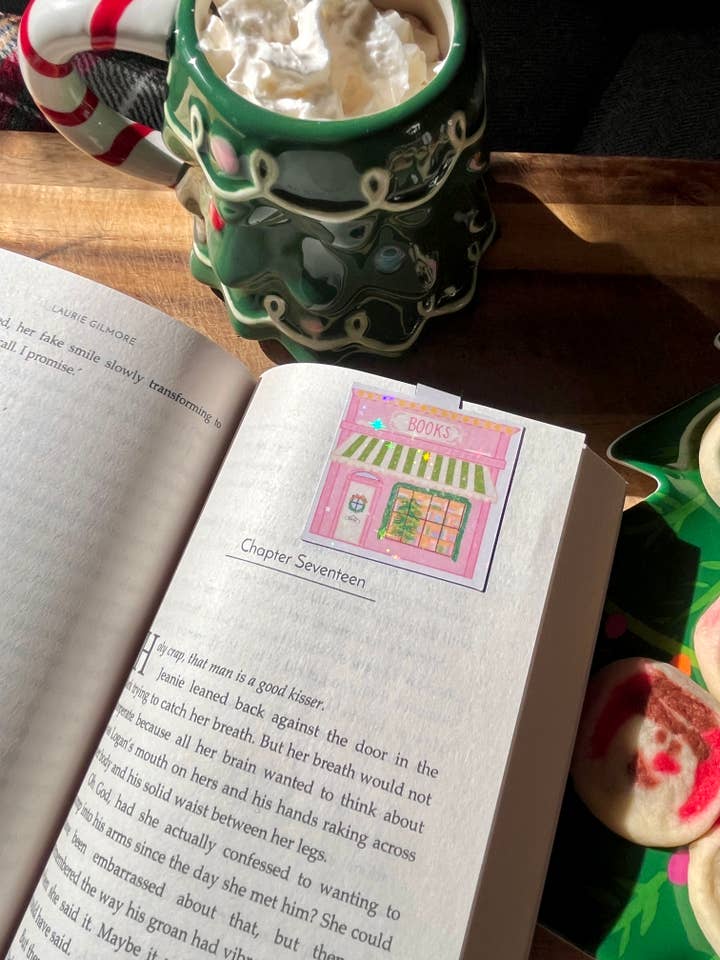 Holiday Bookstore Magnetic Bookmark for wholesale by Hanstan Studio
