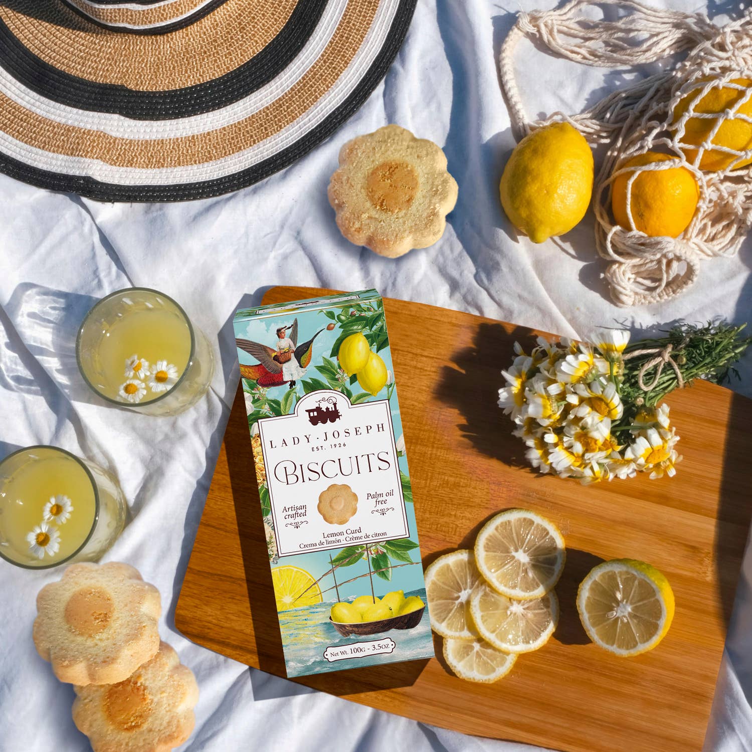 Lady Joseph – wholesale Kakor – Lemon Curd Biscuits - Citrongrädde Småkakor7