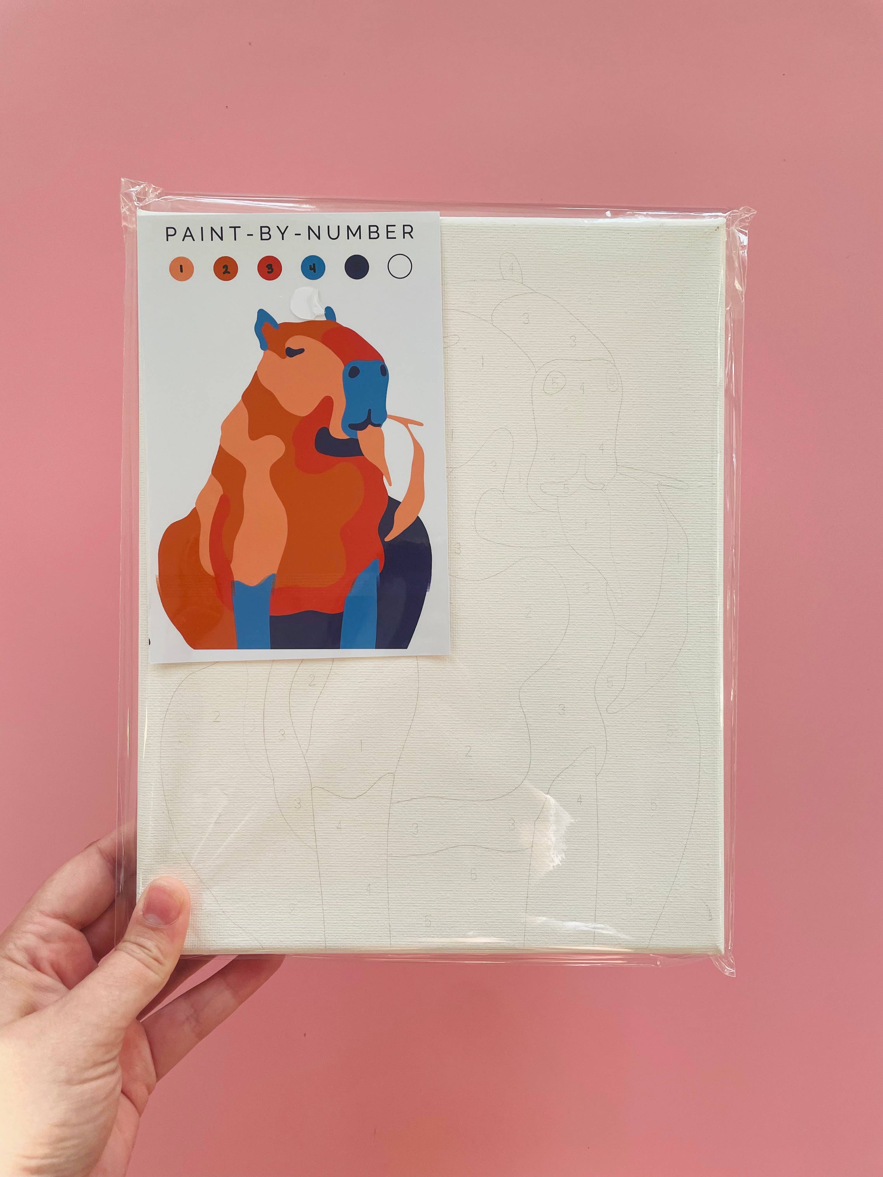 Fundenberger Studio - Wholesale DIY Craft Kit - Capybara Paint-By-Number1