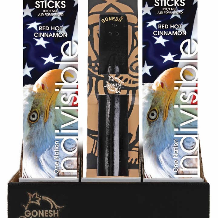 Incense Sticks: Gonesh 36pc Counter Display: Red Hot Cinn. for wholesale by Gonesh