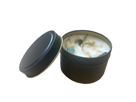 Sally Oliver - Wholesale Jar/Filled Candle - Handmade Jasmine and Jade Candle, Cedarwood & Jasmine scent 2