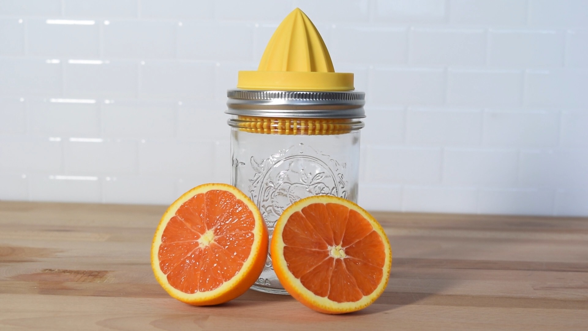 Fox Run Brands - Wholesale Juicer - Jarware Juicer Lid for Wide Mouth Mason Jar, Yellow1