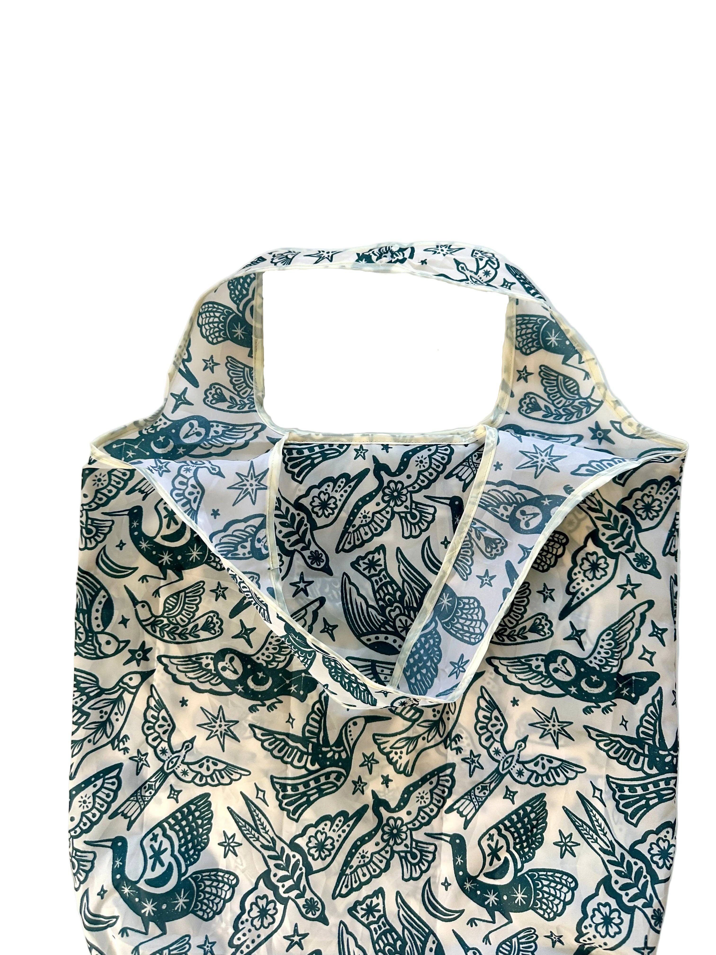 liadelyonart - Wholesale Grocery/Shopping Bag - Boho Bird Reusable Tote Bag9