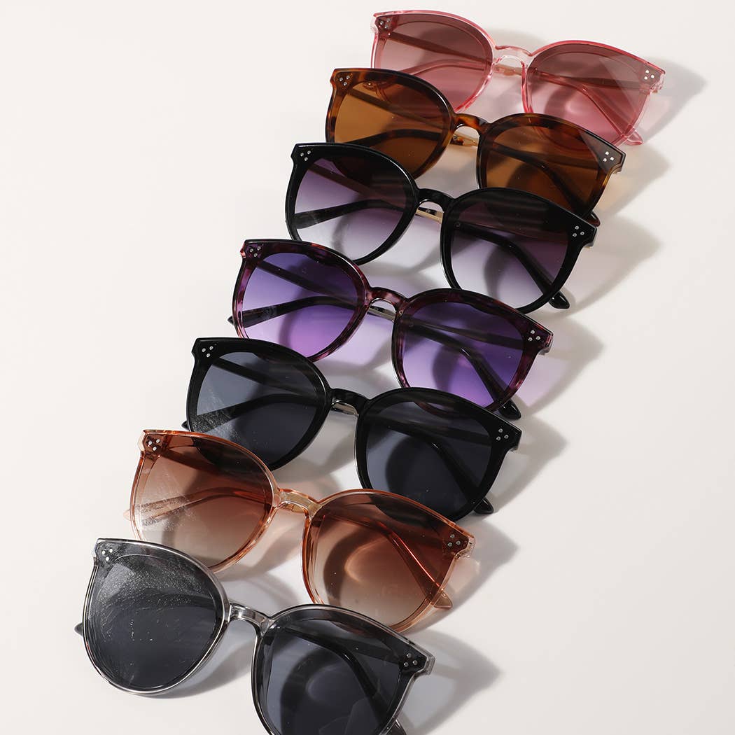  ASSORTED COLOR Round Shape Frame Thin Legs Fashion Sunglasses for wholesale on Faire1