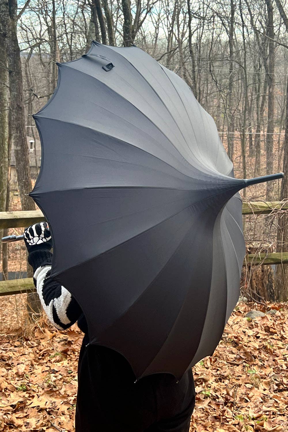 vampirefreaks - Wholesale Umbrella - Unisex - Batwing Pagoda Umbrella [MIDNIGHT BLACK]6