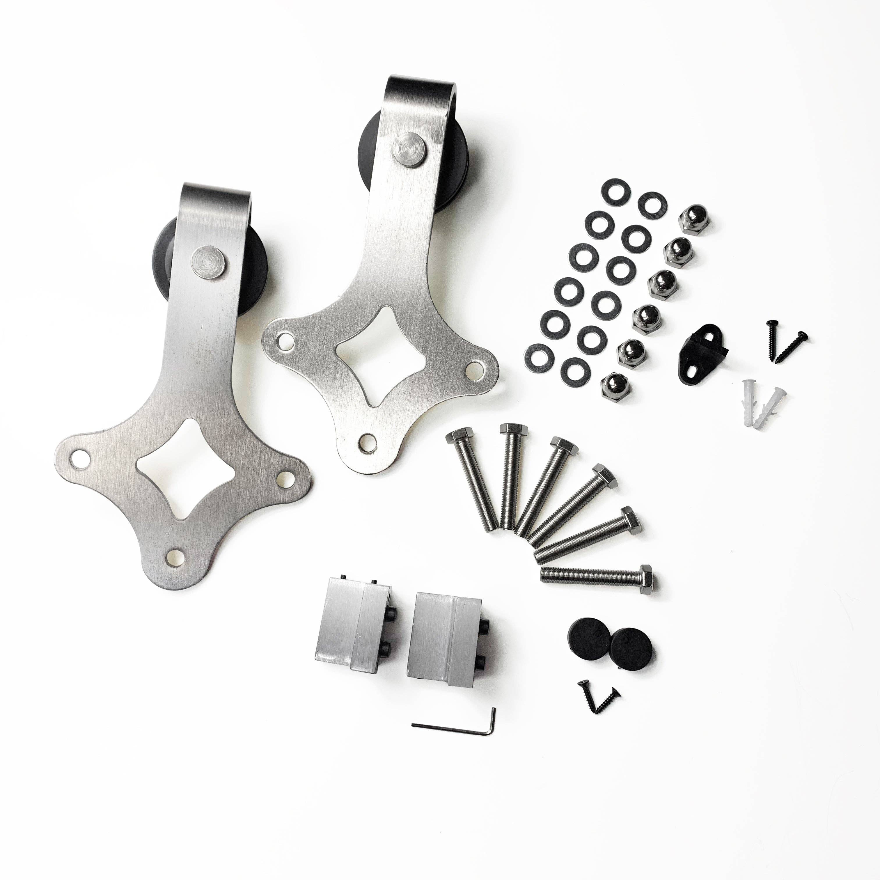 Homacer INC - Wholesale Knob/Pull - Brushed Nickel Diamond Roller Set (1 pair)0