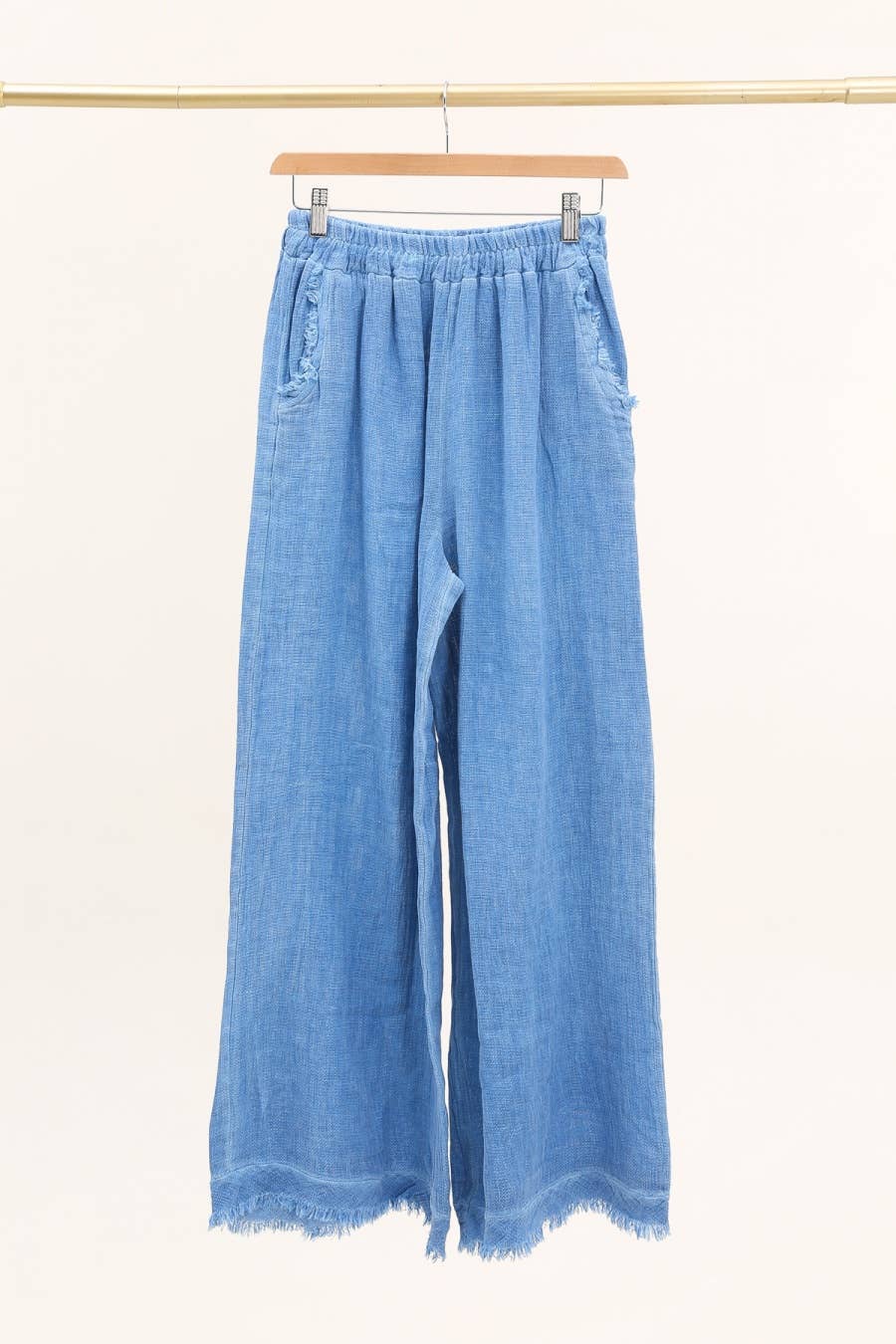 LÉA & LUC – Calças - Mulher por atacado – Calças em 50% Linho 50% Algodão REF. 933922