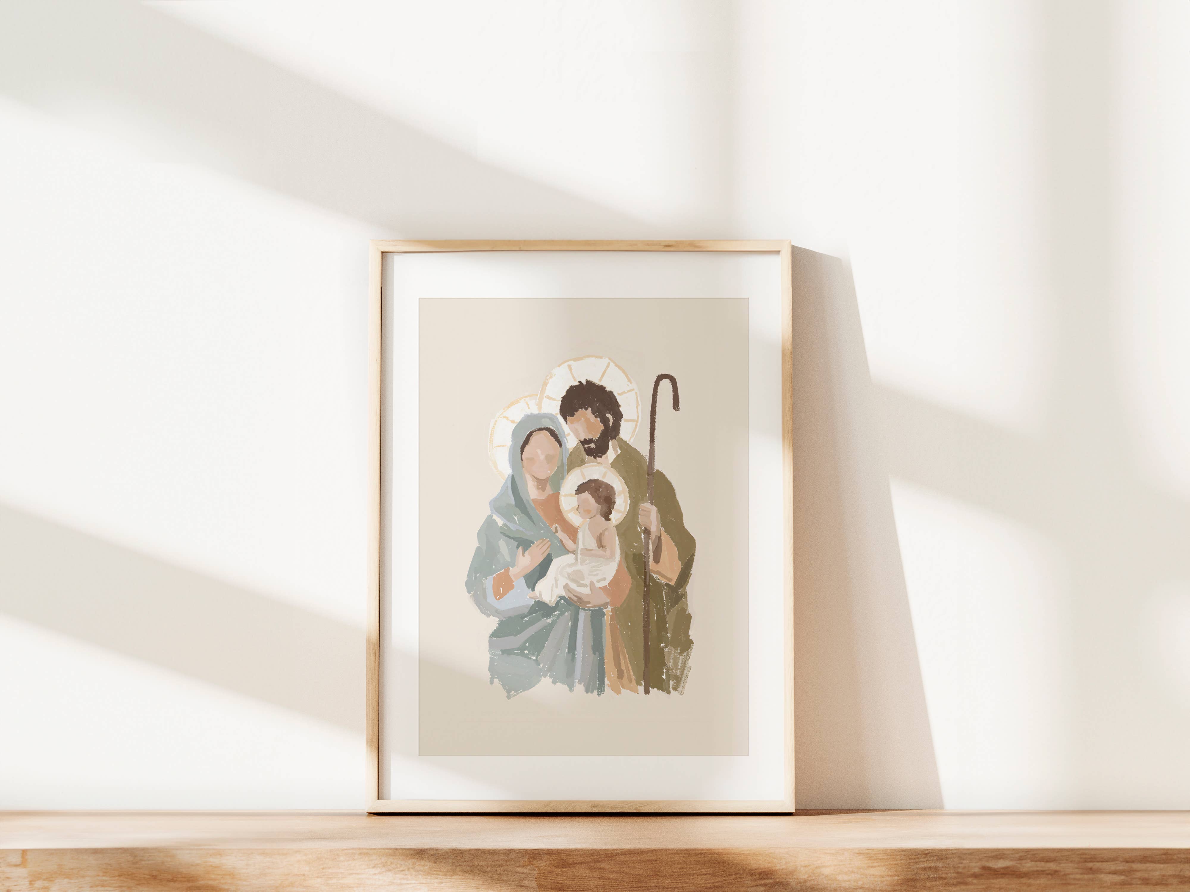 Reap+Sow - Venta al por mayor Ilustración - Impresión de arte de pintura cristiana de la Sagrada Familia1