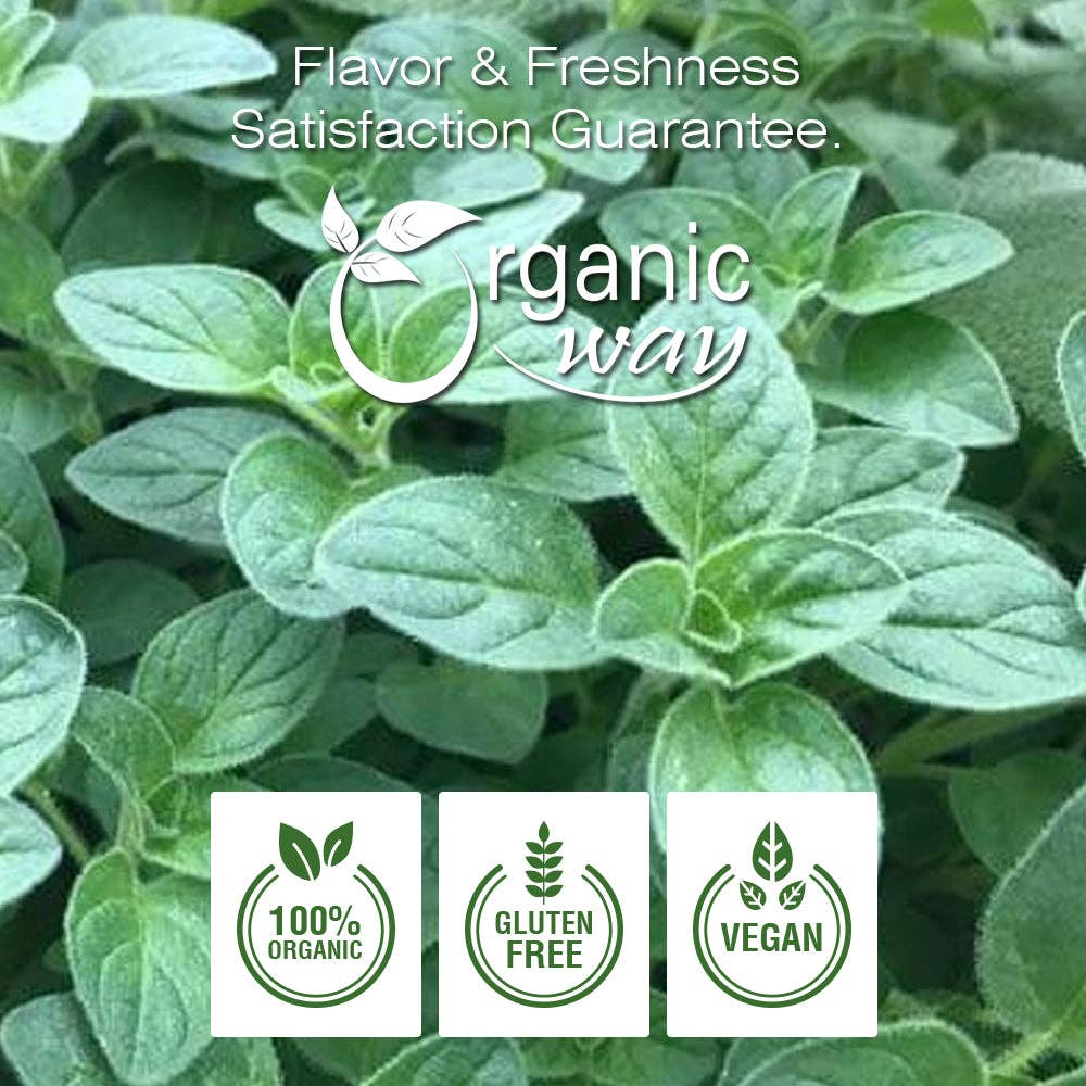 Organic Way LLC - Wholesale Herbs - Dried Oregano Leaf Cut & Sifted (Origanum vulgare) - European Wild-Harvest | Kosher Certified | Vegan, Non GMO & Gluten Free | USDA Certified | Origin - Albania3