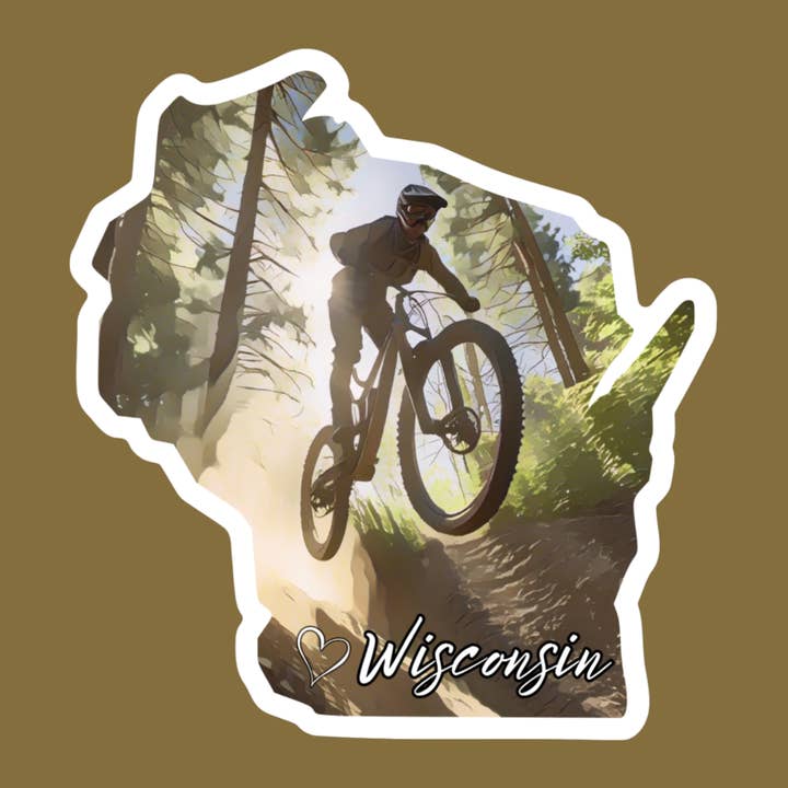 Wilderness Adventures - Wholesale Sticker - WI Mountain Bike Sticker