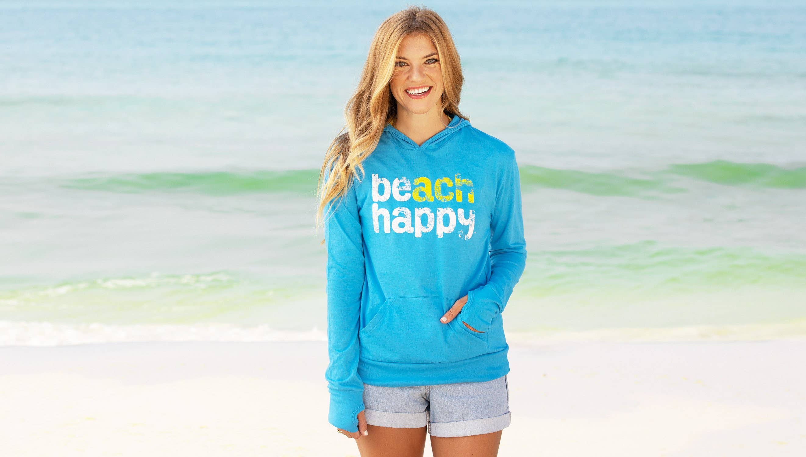 30a beach 2024 happy hoodie