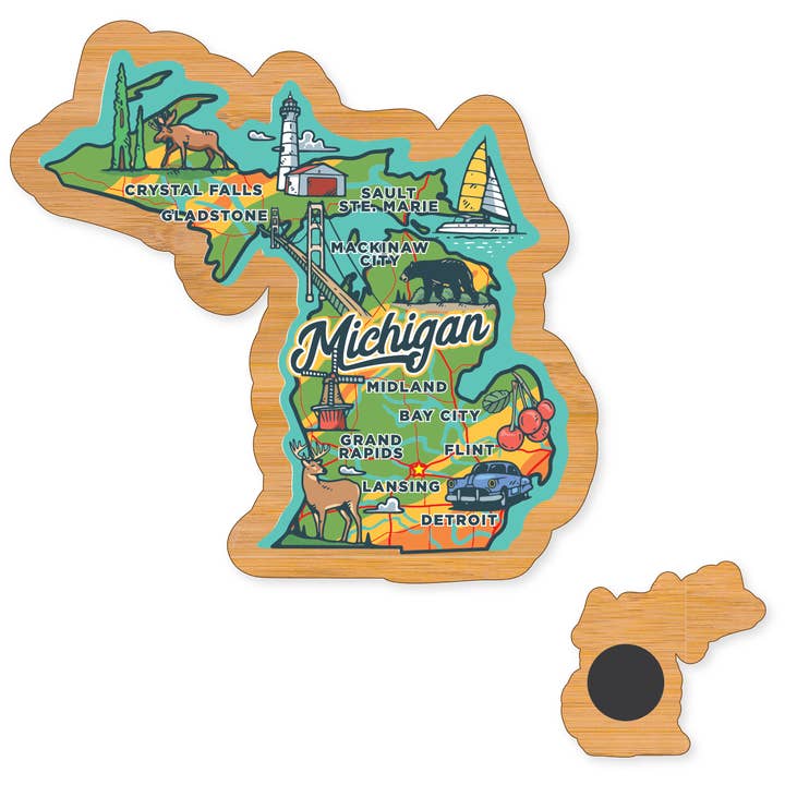 Morris Magnets - Wholesale Magnet - Magnet - Michigan Across America 2.02