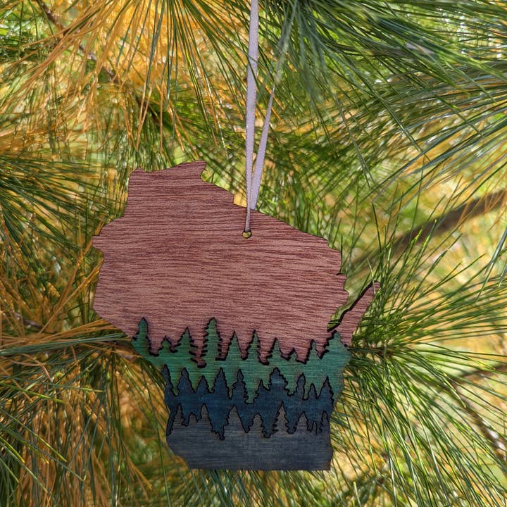 Knit and Nailed - Wholesale Ornament - Wisconin Wood Ornament Art 5" varieties6