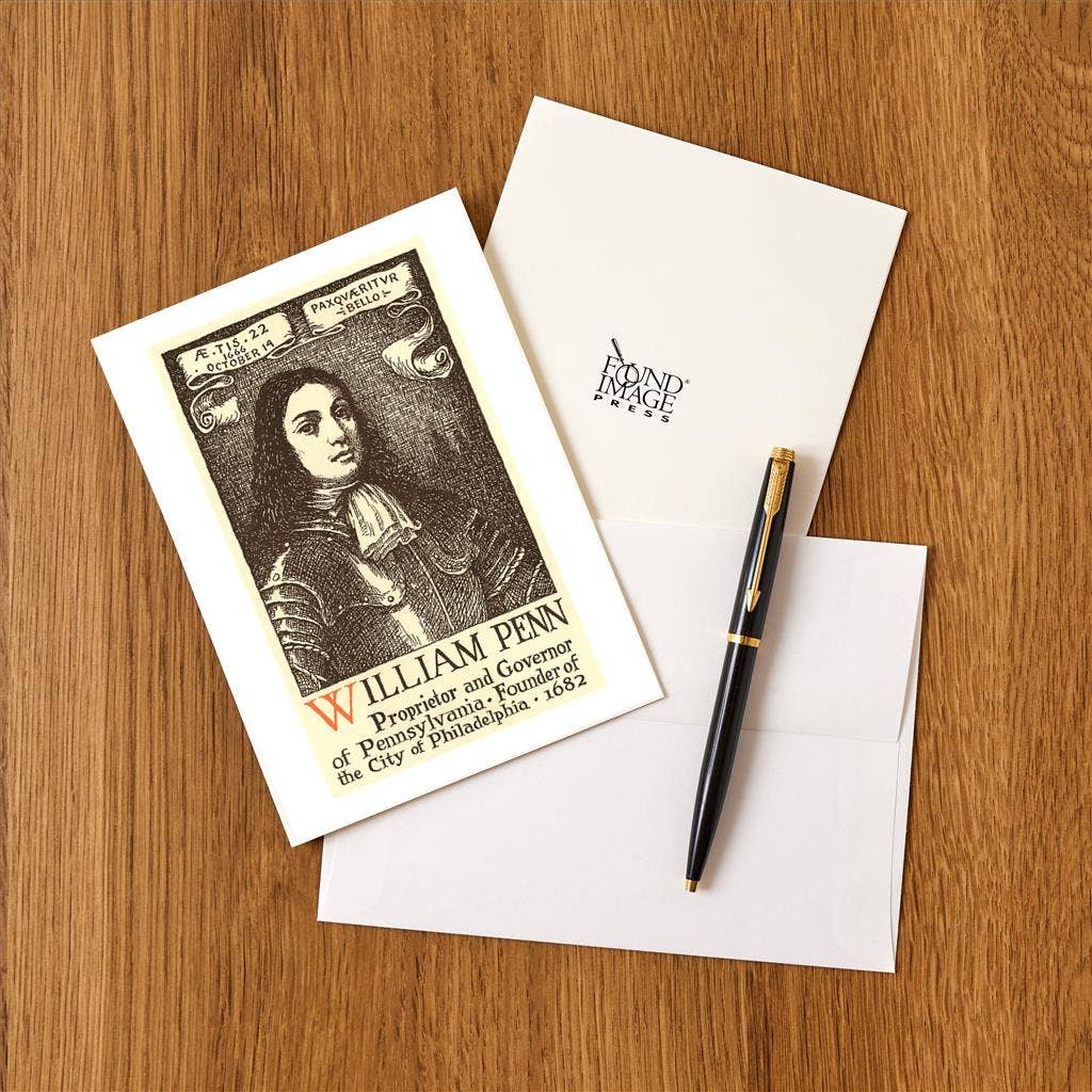Found Image Press - Wholesale Stationery/Notecard Set - Greeting Card PA-522 William Penn1